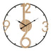 Ceas de perete Broda metal neagra 50x50 cm