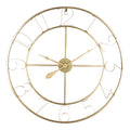 Ceas de perete Compa metalic aurie 80x80 cm