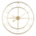 Ceas de perete Compa metalic aurie 80x80 cm