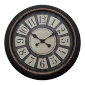 Ceas de perete Docto antica neagra D56x5 cm