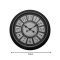 Ceas de perete Docto, antica neagra, D56x5 cm, imagine suplimentara
