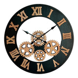 Ceas de perete Graniz metal, neagra, 60x60 cm