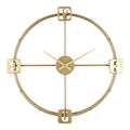 Ceas de perete Hunga metal aurie 60x60 cm
