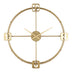 Ceas de perete Hunga metal aurie 60x60 cm