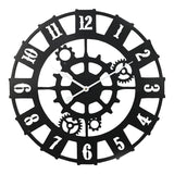 Ceas de perete Idanst metal, neagra, 47x47 cm