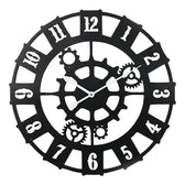 Ceas de perete Idanst metal neagra 47x47 cm