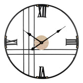 Ceas de perete Latine metal neagra 60x60 cm
