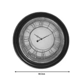 Ceas de perete Nopla, negru antic si auriu, D60x6 cm, imagine suplimentara