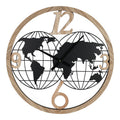 Ceas de perete Woglo metal neagra 60x60 cm