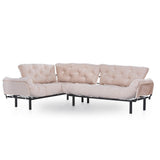 Coltar Extensibil Mocca, Interschimbabil, 100x147x60 cm - Bej