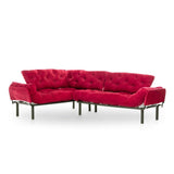 Coltar Extensibil Mocca, Interschimbabil, 100x147x60 cm - Rosu