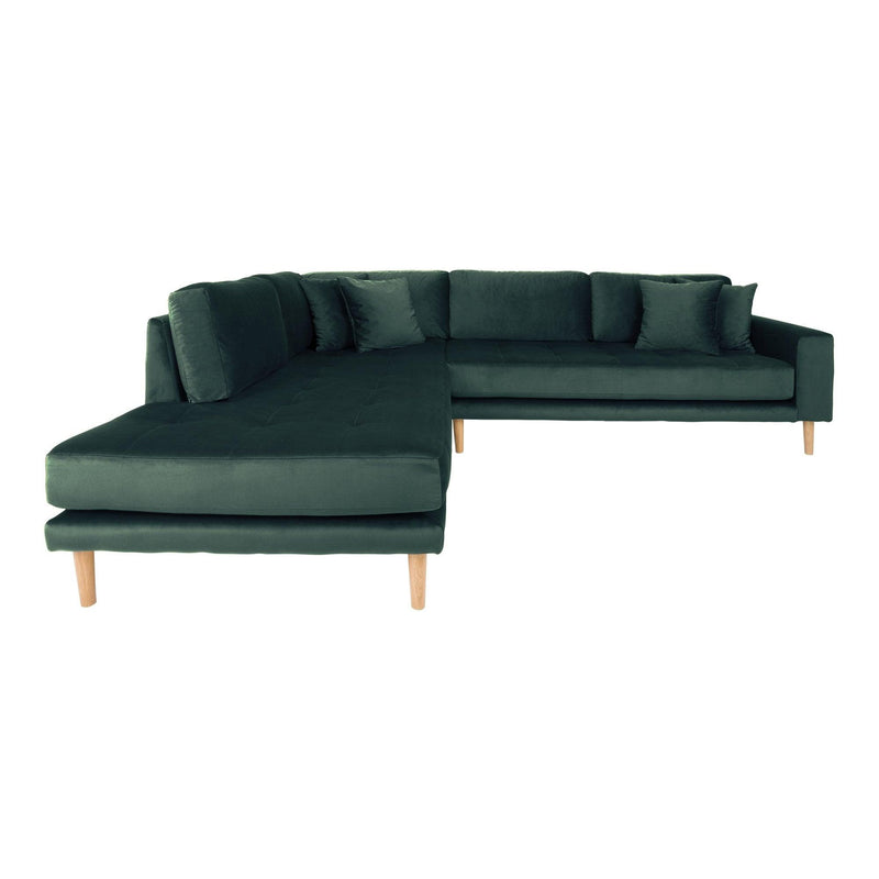Coltar Lido, stânga, Verde Olive, 257x76x92 cm, perspectiva suplimentara