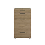 Comoda Adore Trendline cu 5 sertare, Stejar, 60x108x44 cm