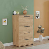 Comoda Adore Trendline cu 5 sertare, Stejar, 60x108x44 cm