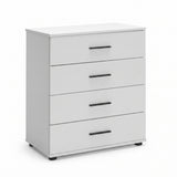 Comoda Adore White, 4 sertare, 65x78x41 cm - Alb