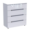 Comoda Afina mdf, alb lucioasa 90x44x101 cm
