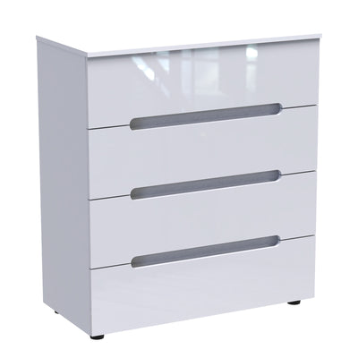Comoda Afina mdf, alb lucioasa 90x44x101 cm