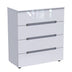 Comoda Afina mdf, alb lucioasa 90x44x101 cm