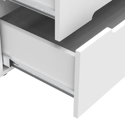 Comoda Afina mdf, alb lucioasa, 90x44x101 cm, foto produs