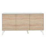 Consola Bufet Billie, Pal melaminat, 149x40x77 cm - Sonoma-Gri deschis