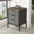 Corp Mobil Comoda Birou - Rollbox cu 3 sertare Scandinav, Maro, 54 x 70 x 45 cm