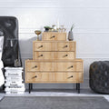 Comoda Bodrum cu 5 sertare, Stejar, 80 x 85 x 40 cm