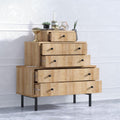 Comoda Bodrum cu 5 sertare, Stejar, 80 x 85 x 40 cm