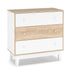 Comoda cu 3 sertare Awell Sonoma-alb 90x44x88 cm