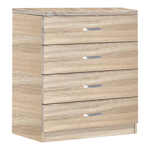 Comoda cu 4 sertare Killian, Sonoma - Wenge, 80x40x80 cm