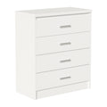 Comoda cu 4 sertare Olympus Alba 80x40x95 cm