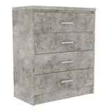 Comoda cu 4 sertare Olympus, antracit antic 80x40x95 cm