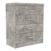 Comoda cu 4 sertare Olympus, antracit antic 80x40x95 cm