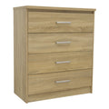 Comoda cu 4 sertare Olympus, stejar deschis 80x40x95 cm