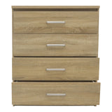 Comoda cu 4 sertare Olympus, stejar deschis, 80x40x95 cm