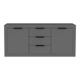 Comoda cu functie de depozitare Doha, Lemn, Gri Închis, 180x45x80 cm - Gri