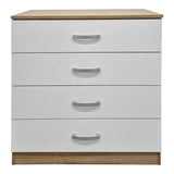 Comoda cu sertare Athos, Lemn, 80x40x79 cm - Sonoma-Alb