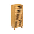 Accesorii Baie Comodă cu sertare Sicela, Bambus, 40x30x97 cm