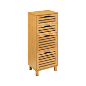 Accesorii Baie Comodă cu sertare Sicela, Bambus, 40x30x97 cm