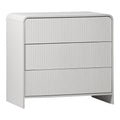 Comoda cu sertare Zeplen, Alb, 80x40x75 cm