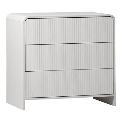 Comoda cu sertare Zeplen, Alb, 80x40x75 cm