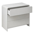 Comoda cu sertare Zeplen, Alb, 80x40x75 cm, imagine suplimentara
