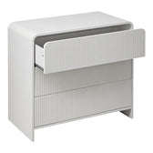 Comoda cu sertare Zeplen, Alb, 80x40x75 cm, imagine suplimentara