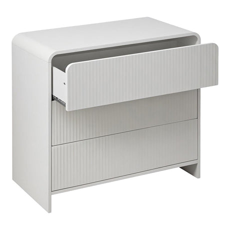 Comoda cu sertare Zeplen, Alb, 80x40x75 cm