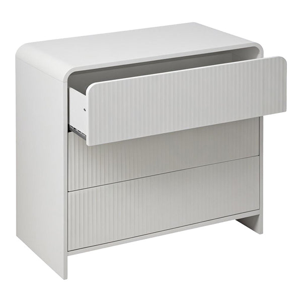 Comoda cu sertare Zeplen, Alb, 80x40x75 cm