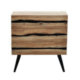 Comoda cu spatiu de depozitare Imena, lemn masiv de acacia, nuanta Naturala, 80x38x87 cm