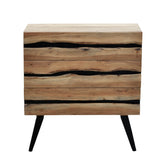Comoda cu spatiu de depozitare Imena, lemn masiv de acacia, nuanta Naturala, 80x38x87 cm, perspectiva suplimentara