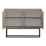 Comoda Dabia, Metal, Sonoma, 100x40x74 cm