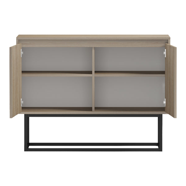 Comoda Dabia, Metal, Sonoma, 100x40x74 cm