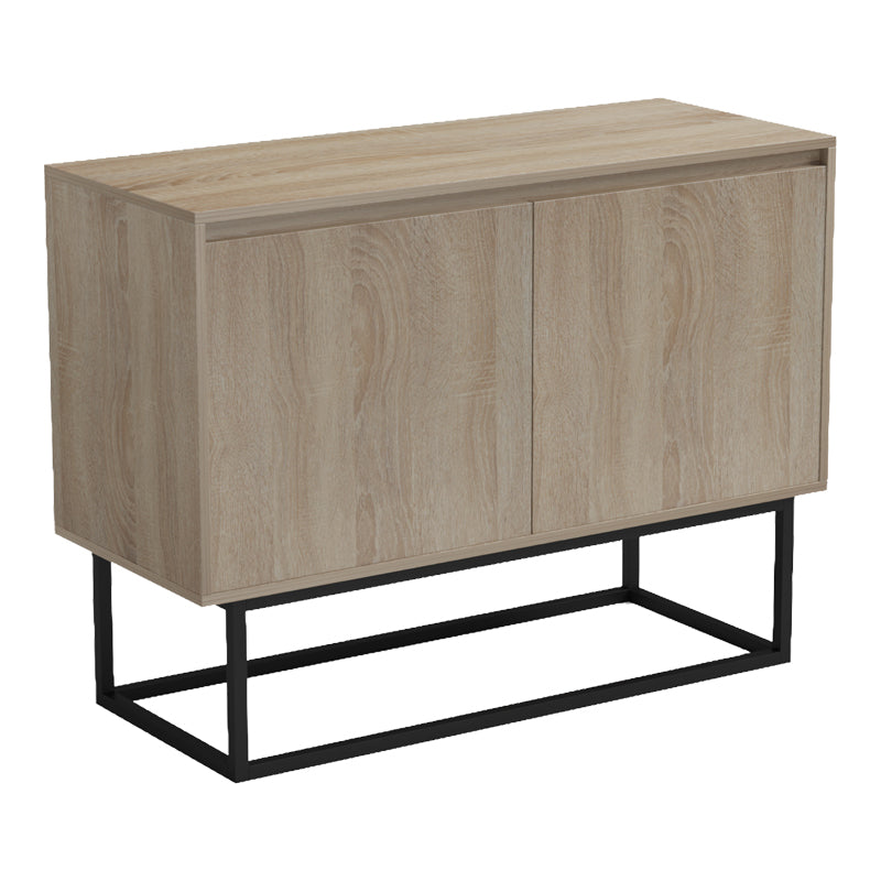 Comoda Dabia, Metal, Sonoma, 100x40x74 cm