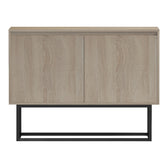 Comoda Dabia, Metal, Sonoma, 100x40x74 cm, imagine produs 4